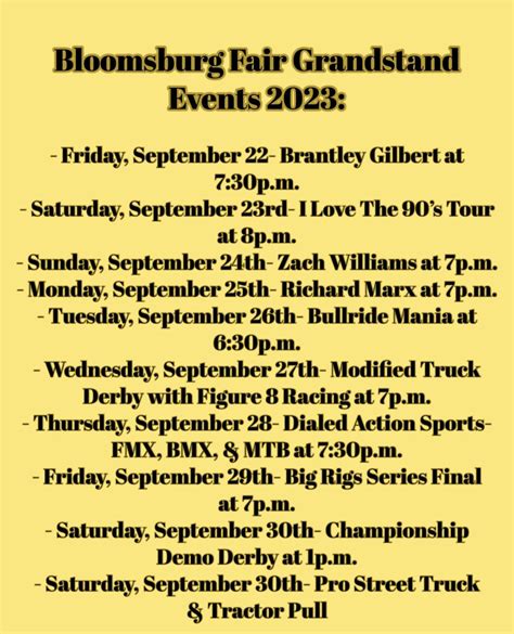 when is the bloomsburg fair in 2023|bloomsburg fair 2023 events.